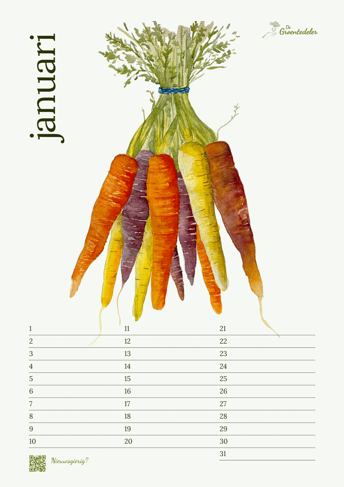Verjaardagskalender De Groentedeler